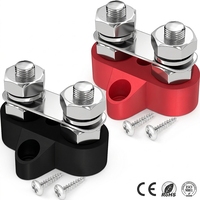 Bloc de distribution d'alimentation 12VDC 150A, barre omnibus à goujon unique 5/16 pouces, borne M8, borne de jonction de batterie pour automobile et bateau, CE ROHS