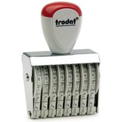 For Trodat Classic 1538 Office Roller Stamp Self-Inking Flash Stamp with Number Band ABS Plastic and Ink Material