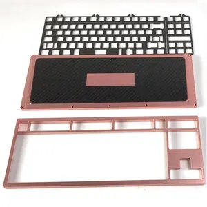 custom service mechanical keyboard case cnc machining anodize case 60 keyboard