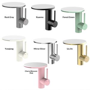 Grifo de Lujo <span class=keywords><strong>para</strong></span> Baño de Hotel, Diseño Elegante, Agua Fría y Caliente, Efecto Cascada, Gran Capacidad de Almacenamiento en la Encimera, Grifo <span class=keywords><strong>para</strong></span> Lavabo - Product Image 1