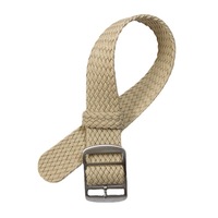 Bracelet de montre en nylon tissé Perlon de couleur unie, ceinture en toile, tissu à tissage torsadé, bracelet de poignet 14/16/18/20/22MM