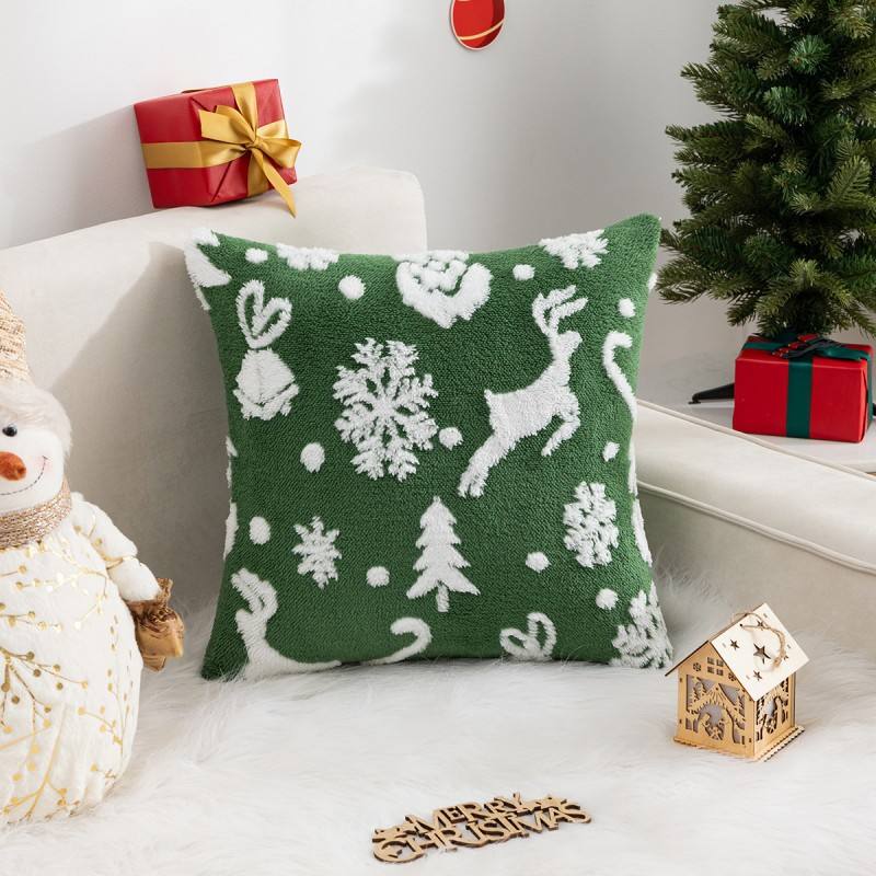 Christmas Cushion Cover Pillowcase Sofa Cushion Pillow Cases Elk