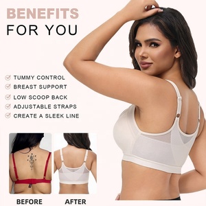 YIQUN <strong>Shapewear</strong> <strong>Manufacturer</strong> Plus Size Sports Bras Post Partum Binder Front Closure Push-up Shaping Bra Bra for Women - Product Image 4