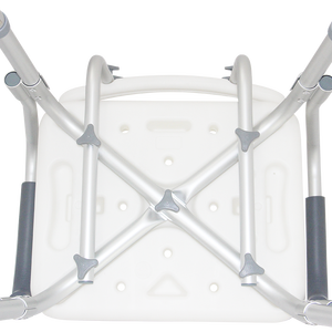 탈부착 가능한 팔걸이가 있는 노인용 알루미늄 조절식 샤워 의자 도매 - Product Image 3