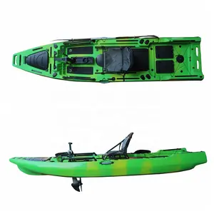 Vicking 12.5ft Kayak con Pedal de pie Motor de curricán eléctrico Equipo de pesca superior Material LLDPE para una sola persona