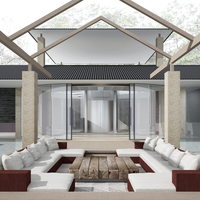 Conception de rénovation d'hôtel de luxe haut de gamme, complexe hôtelier de golf, architecture intérieure 5 étoiles, lieu d'accueil haut de gamme
