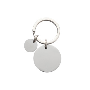 Etiqueta de identificación de perro Lisa redonda de buena calidad, etiqueta de perro de Metal de acero inoxidable Collar de mascota joyería etiqueta antipérdida logotipo láser - Product Image 6