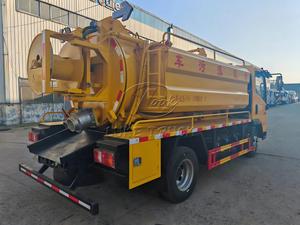 รถดูดสิ่งปฏิกูลแบบสองฟังก์ชั่น Sinotruk Howo 4x2 ถังขนาด 5-6 ลูกบาศก์เมตร พร้อมระบบควบคุมระยะไกลสำหรับดูดสิ่งปฏิกูลและขจัดสิ่งอุดตันในท่อ - Product Image 5
