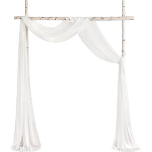 Cortina de arco para exteriores de estilo europeo, <span class=keywords><strong>cortinas</strong></span> sin arrugas de gasa PERLA para bodas y decoraciones para fiestas navideñas - Product Image 6