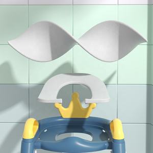 Nuevo bebé taburete cerrado entrenamiento niño inodoro <span class=keywords><strong>WC</strong></span> orinal para niños escalera de paso ajustable silla de seguridad plegable - Product Image 4