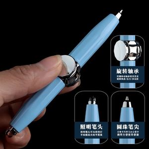 Bolígrafo Fidget Spinner Multifuncional de Metal, Juguete Antiestrés <span class=keywords><strong>y</strong></span> Antiansiedad para la Punta de los Dedos, con Luz, Venta al por Mayor - Product Image 4
