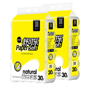 กระดาษชำระแบบม้วนมาตรฐาน 30 ม้วน เนื้อนุ่ม ผลิตจากเยื่อไม้บริสุทธิ์ ผลิตที่เหอเป่ย - Product Image 2