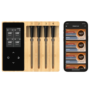 Termometer daging BT nirkabel, pengukur suhu Digital cerdas perangkat memanggang BBQ jarak jauh dapur akurat memasak - Product Image 3