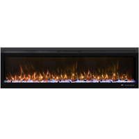 Cheminée électrique moderne et mince Luxstar de 42 pouces pour hôtels, avec 13 couleurs de flammes multiples et de lits de flamme LED, vente en gros