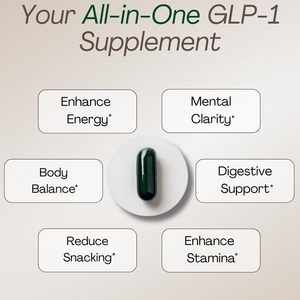 Capsule di Integratore Naturale ad Alto Contenuto di Fibre GLP-1 per Energia Metabolica, Supporto Immunitario e Salute Digestiva - Product Image 5