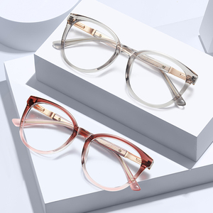 Monture de lunettes optiques Partagas <span class=keywords><strong>en</strong></span> TR90, ronde, avec charnière à ressort, anti-lumière bleue, pour femmes - Product Image 2