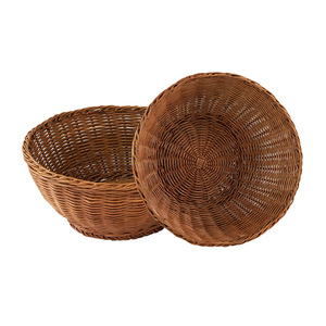 Cesta de Almacenamiento Redonda Hecha a Mano de Ratán, Ecológica, para Frutas, Aperitivos, Frutos Secos, Pan, a Prueba de Insectos y Moho - Product Image 3