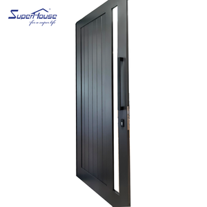 Biệt Thự Duy Nhất Tùy Chỉnh Phân Vùng Tường Hurricanes Nhôm Rõ Ràng Bullet Bằng Chứng Glass Sức Mạnh Lối Vào Cửa Trước - Product Image 2