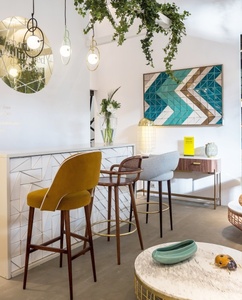 Table d'entrée <span class=keywords><strong>bois</strong></span> en laiton et <span class=keywords><strong>acier</strong></span> inoxydable, <span class=keywords><strong>console</strong></span> de luxe en <span class=keywords><strong>bois</strong></span> - Product Image 2