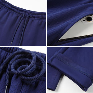 Pantalones de chándal ajustados para hombre, gimnasio al aire libre, jogging, pantalones de secado rápido, 90% poliéster, 10% Spandex, pantalones deportivos negros para hombre - Product Image 5