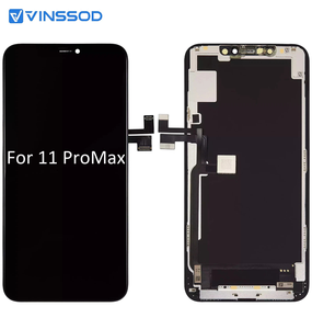 Pantalla Táctil OLED Suave para <span class=keywords><strong>iPhone</strong></span> <span class=keywords><strong>11</strong></span> Pro Max, Venta al por Mayor para Reparación de Teléfonos Móviles, Adaptador - Product Image 1