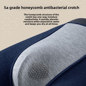 Caleçons thermiques confortables pour hommes grandes tailles, respirants, antibactériens et à séchage rapide, avec coupe ajustée et <span class=keywords><strong>taille</strong></span> mi-haute - Product Image 3