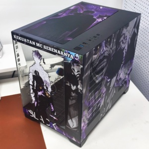 เคสคอมพิวเตอร์ OEM NPC Solos <span class=keywords><strong>Leveling</strong></span> สำหรับ PC แนวตั้ง สำหรับเล่นเกม หน้าต่างด้านข้าง รองรับเมนบอร์ด ATX/Micro-ATX  วัสดุ SPCC อลูมิเนียมอัลลอยด์ พร้อมจอ LCD - Product Image 5