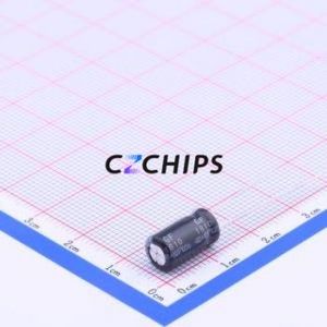 ตัวเก็บประจุแบบอิเล็กโทรไลต์อะลูมิเนียมแบบ Through-Hole รุ่น GF1C221ME110A00CV0 ขนาด D6.3xL11 มม. 220uF 20% 16V ขา 2.5 มม. - Product Image 2
