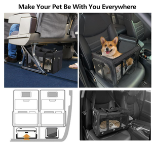 Yüksek kalite dayanıklı Oxford malzeme evcil hayvan taşıyıcı torba genişletilebilir havayolu onaylı büyük seyahat kedi taşıyıcı katı Pet kafesleri - Product Image 2