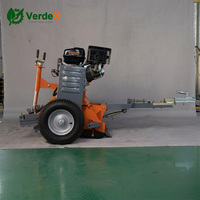 Tondeuse ATV Euro 5 E-Start 15 CV 4 temps 28V avec capot supérieur ouvrable, moteur 420cc, coupe à fléaux pour usage domestique et industriel