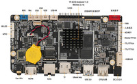 Boîtier supérieur de carte Android 13 & Linux 11 RK3566 4G + intégré WIFK + LvdS + Mipi + Edp + sortie Hd-Mi, 4K UI RAM2G/4G/8G + 16G/32G/64G/128G/12V DC