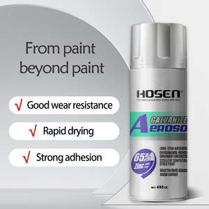 HOSEN 65% Zinc Galvanizing Aerosol <b>Spray</b> Paint – Anti-Rust Corrosion Protection Coating for Steel/Iron/Metal,OEM Custom Label - Product Image 4