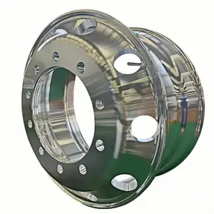 Ruedas de Camión de Aluminio-Magnesio Pulido de Doble Cara Syou 22.5*9.00 con Neumáticos 12r22.5 y 295/80r22.5 - Product Image 1