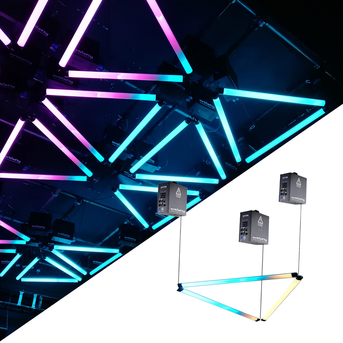 RGB Pixel Rubes with Dmx ArtNet Winch Hoist Achieve Kinetic Dynamic Effects Professional Stage Light