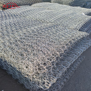 Maille de gabion hexagonale en fil de fer à faible teneur en carbone galvanisé, maille de chaîne avec pliage pour mur de soutènement, installation facile - Product Image 4