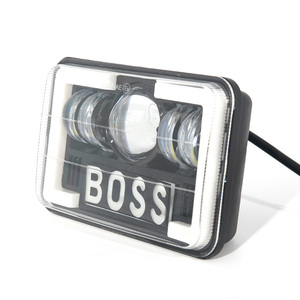 Phares à lampe carrée de 5 pouces phare de voiture oeil d'ange modèle <span class=keywords><strong>Boss</strong></span> pour moto Harley Honda Yamaha Compatible avec Wrangler - Product Image 3