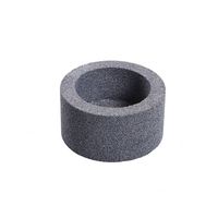 Meule en céramique à coupe droite, liant vitrifié, construction durable, grain abrasif fin, outil pour surfaces métalliques, tranchant