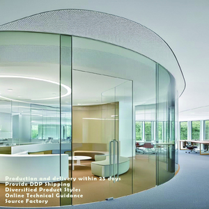 Vách ngăn kính cường lực cao cấp, cách âm, tháo lắp được, dùng cho phòng họp văn phòng, không gian thương mại - Product Image 5