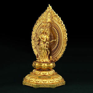 تماثيل الإله الصيني بوذا، تمثال بوذا التبتي ذو الأيدي الألفية، تمثال غوانين للديكور المنزلي - Product Image 3