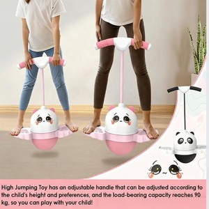 ลูกบอลกระโดด KK Balance Pogo <span class=keywords><strong>Ball</strong></span> พร้อมที่จับสำหรับเด็ก ของเล่นลูกบอลกระโดดมีไฟ LED สีสันสดใส รูปทรงแพนด้า ของเล่นเด้งดึ๋งแสนสนุก - Product Image 4