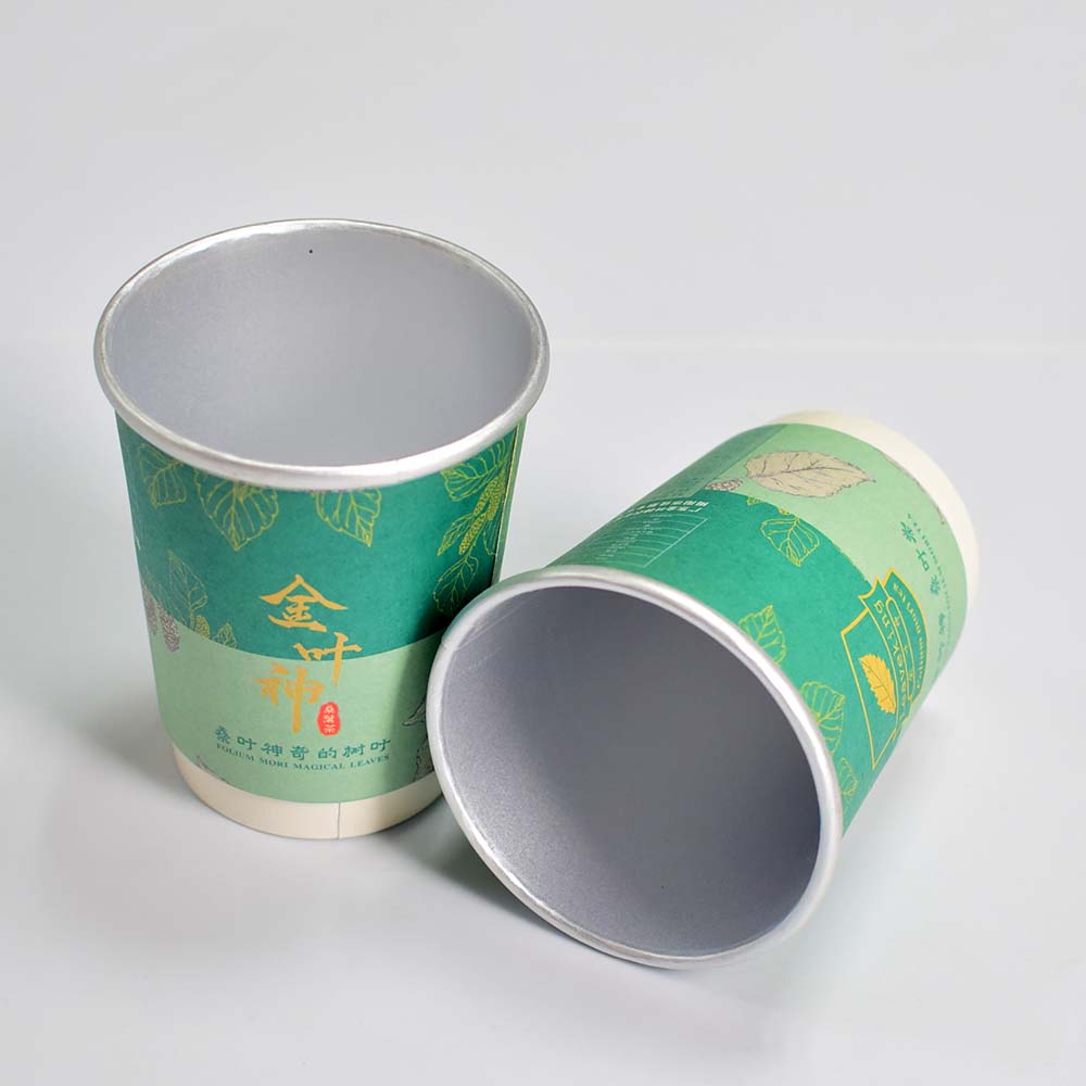 Customized Logo Printed Disposable Single Wall Coffee Paper Cup Offset Cardboard Material Box Packaging