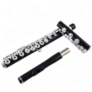 Flûte transversale en ébène de haute qualité, plaquée argent, design à trous ouverts, flûte en <span class=keywords><strong>bois</strong></span> - Product Image 3