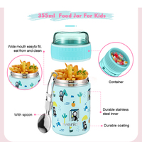 Thermos à soupe pour enfants de 800 ml pour aliments chauds, boîte isotherme sous vide avec compartiment inférieur, tasse à yaourt pour l'école des enfants