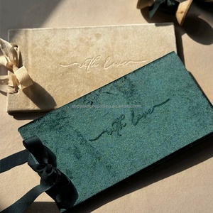 Tarjetas de Invitación de Terciopelo, Tarjetas de Felicitación, Tarjetas de Visita, con Relieve y Dorado, Diseño de Lujo, Tarjetas de Invitación de Boda Únicas - Product Image 4