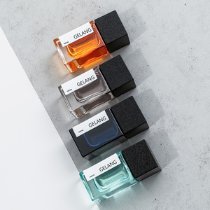 Raccomanda 30ML 50ML bottiglia di profumo personalizzata 100ML bottiglia di profumo quadrata in vetro trasparente vuota bottiglia di profumo con coperchio nero - Product Image 1