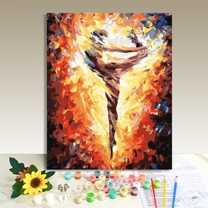 Paint by Numbers Canvas Art Kit Abstract Magical ballet Rectangle Digital Printing Handmade DIY Oil Painting 40x50cm - Product Image 1