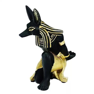 Resina egizia Anubis Dog God Wine Rack decorazione per la casa armadietto del vino con tema animale per Easter Home Wine Holder - Product Image 6