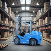 Liftron DE Series CPD35 3.5 Ton Lithium-Ion Contractor Supply Chain Operations Electric Counterbalance Forklift Truck 80V.