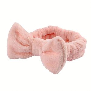 Bandeau en polaire corail doux pour femme, large, absorbant, pour le lavage du visage, les soins de la peau et le maquillage - Product Image 5