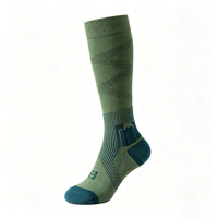 Chaussettes de compression professionnelles avec soutien de la voûte plantaire, hauteur genou, respirantes, pour le sport